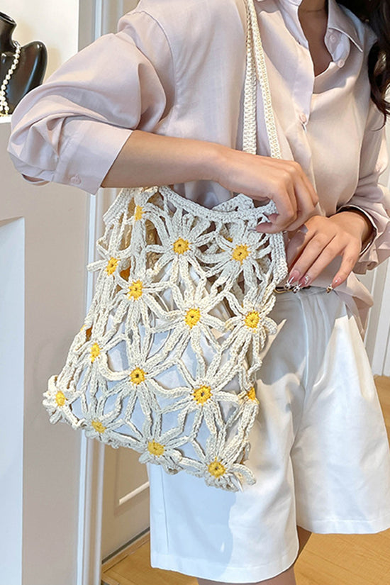 Floral Crochet Handbag