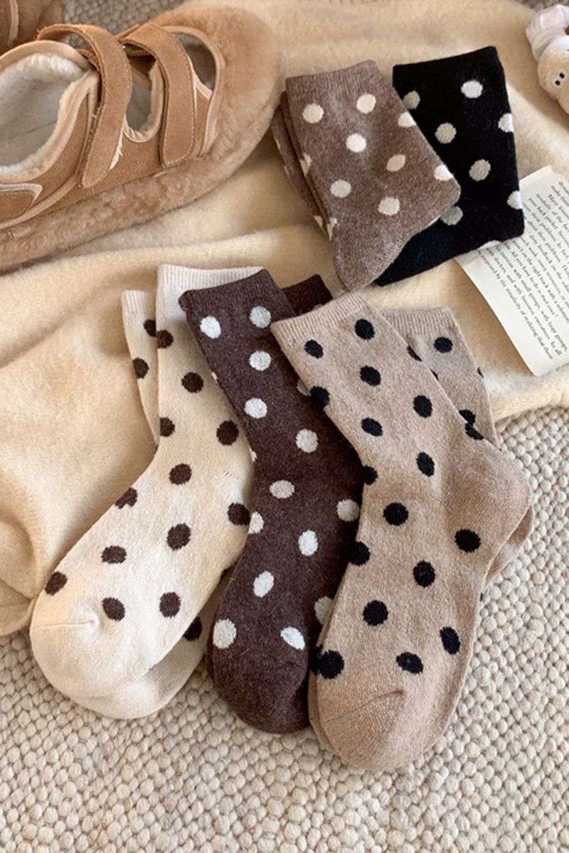 Polka Dot Cozy Socks
