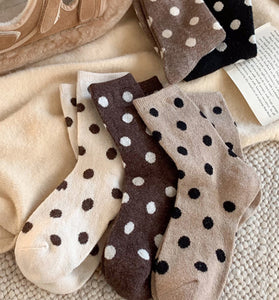 Polka Dot Cozy Socks