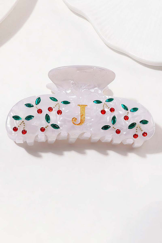Elegant Monogram Hair Claw