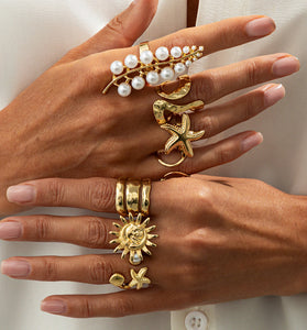 Stylish Statement Rings Set