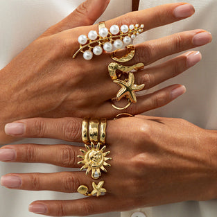 Stylish Statement Rings Set