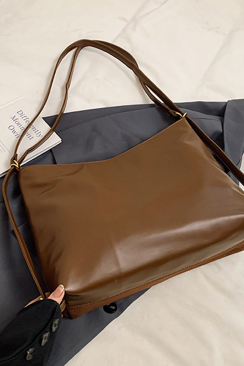 Triangular Leather Handbag