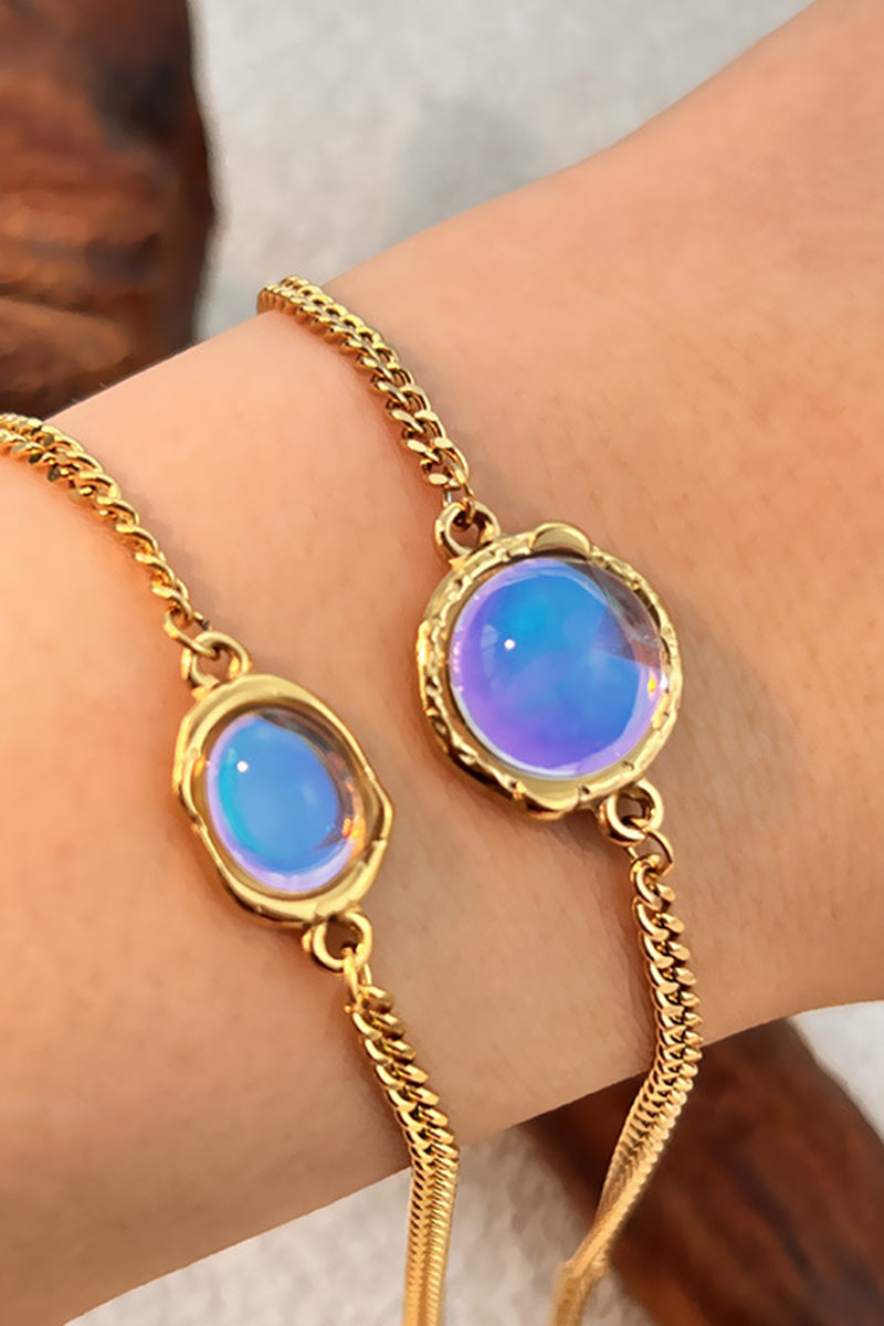 Radiant Stone Charm Bracelet