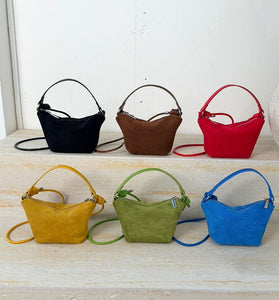 Chic Curved Handle Shoulder Bag