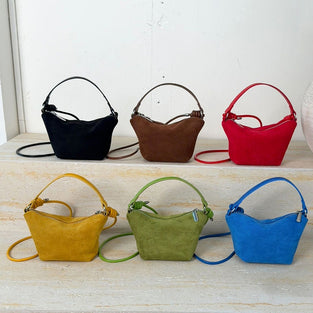Chic Curved Handle Shoulder Bag