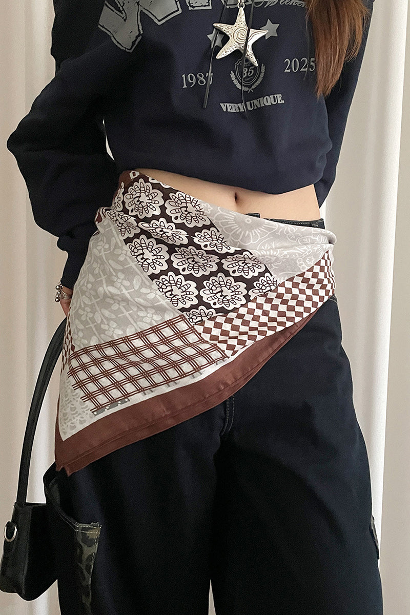 Patchwork Bandana Waist Wrap