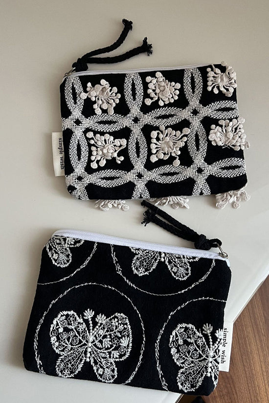 Floral Detail Clutch Purse