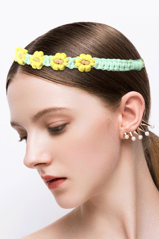 Floral Woven Headband