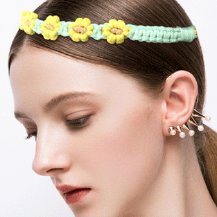 Floral Woven Headband