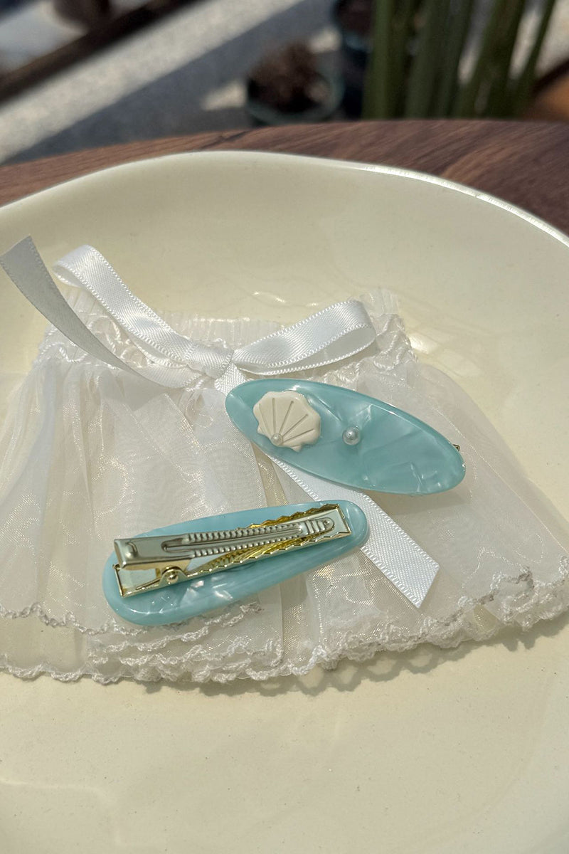 Shell and Pearl Hair Clip
