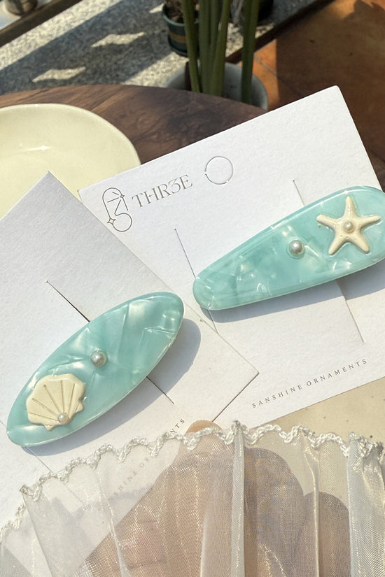 Shell and Pearl Hair Clip