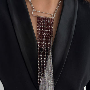 Elegant Long Tassel Chain Necklace
