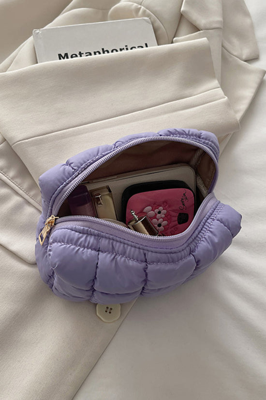 Quilted Compact Toiletry Bag