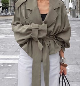 Belted Oversized Trench Coat