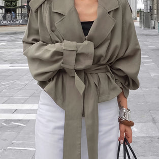 Belted Oversized Trench Coat