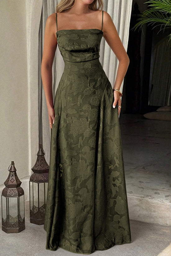 Textured Sleeveless Maxi Dress
