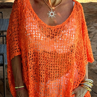 Open-Knit Loose Cover-Up