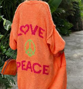 Love & Peace Statement Cardigan