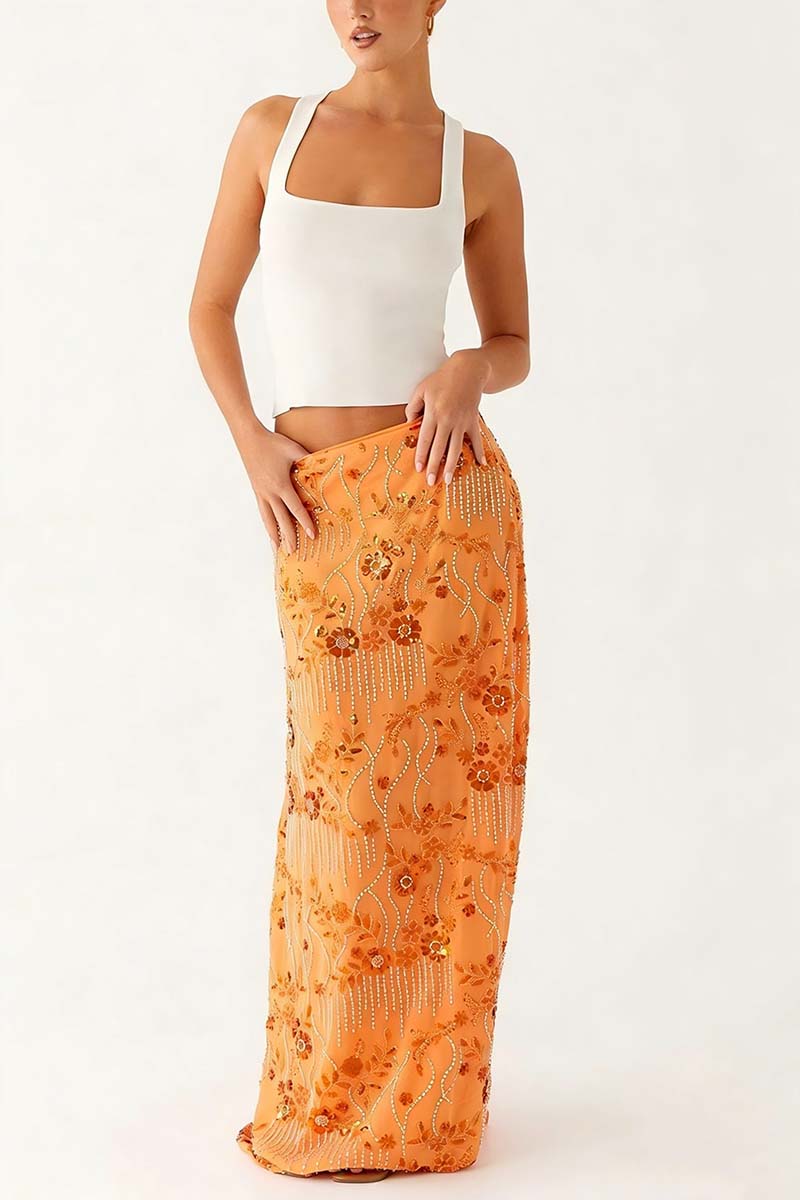 Floral Maxi Skirt