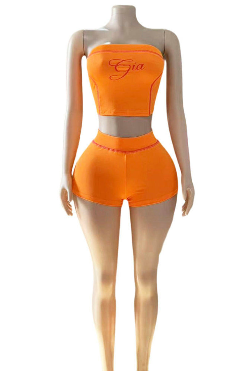 Stylish Tube Top and Shorts Set