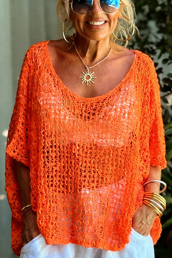 Open-Knit Loose Cover-Up