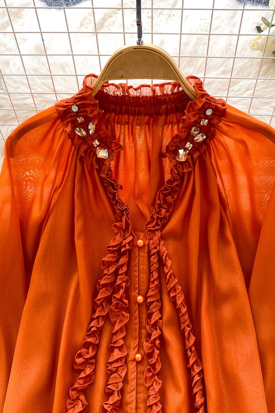 Elegant Ruffle Embellished Blouse