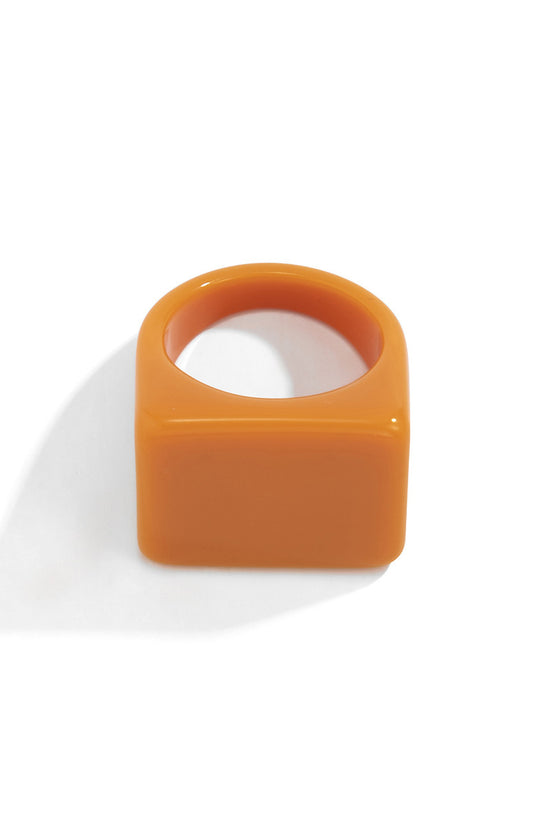 Modern Square Statement Ring