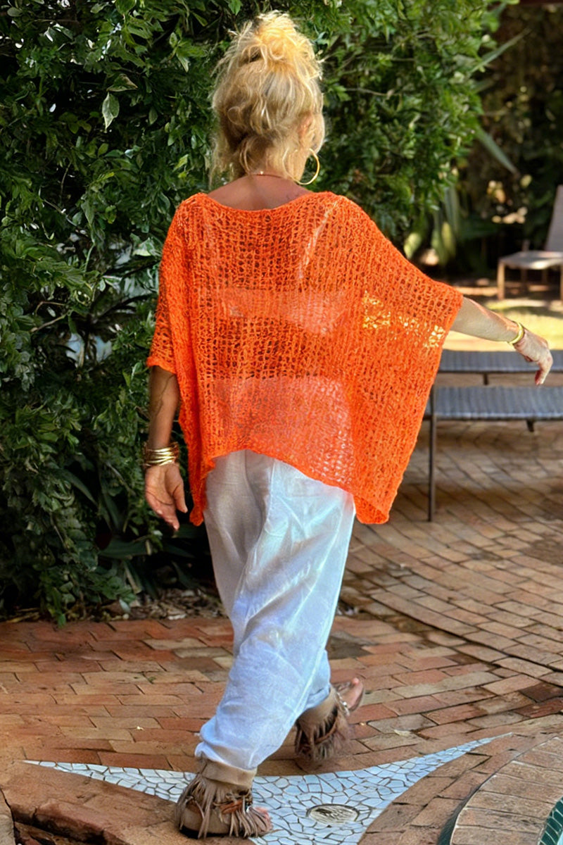 Open-Knit Loose Cover-Up