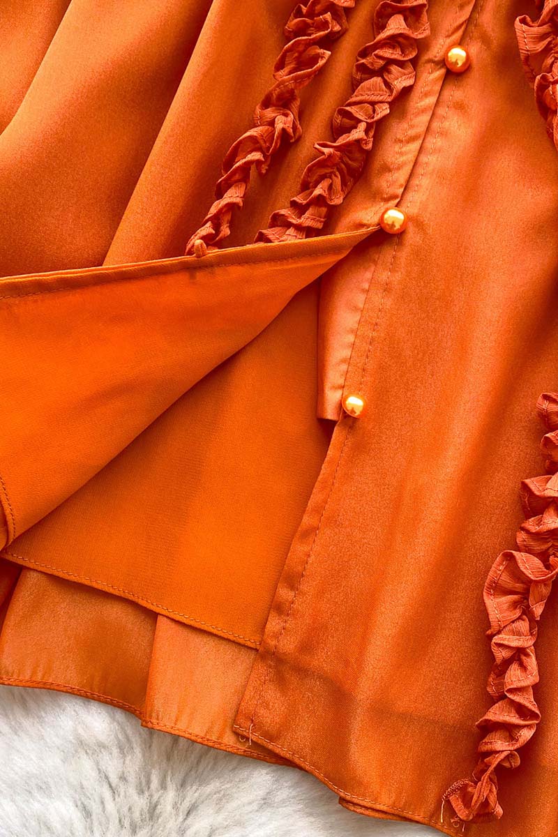 Elegant Ruffle Embellished Blouse