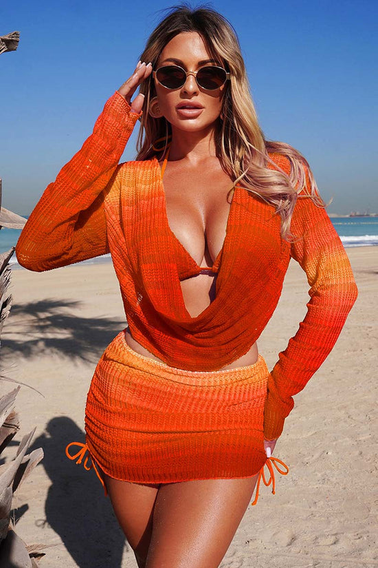 Drape Front Bikini Set