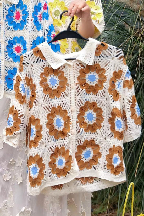 Floral Crochet Cardigan