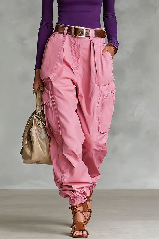 High-Waist Relaxed Cargo Pants