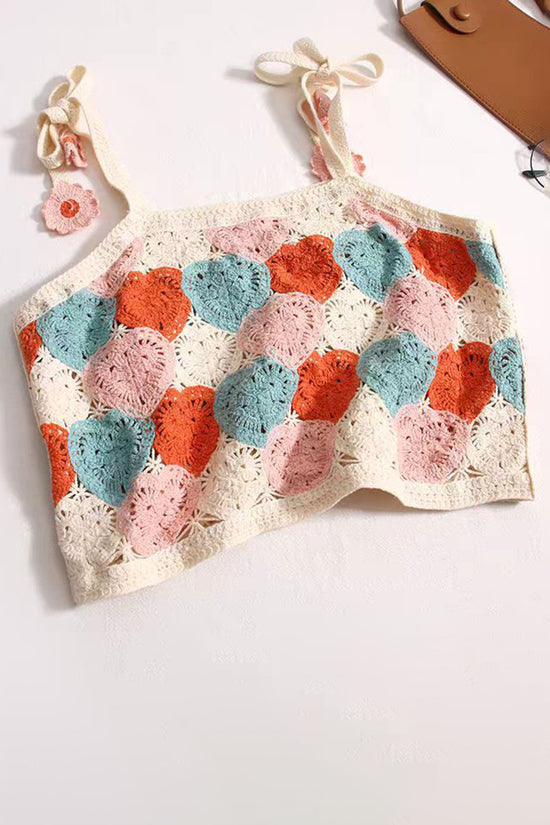 Colorful Crochet Patchwork Tank Top