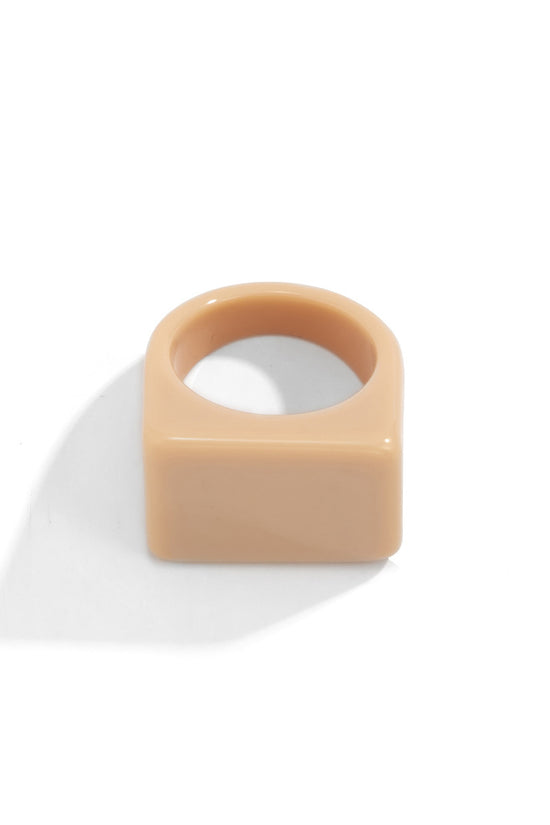 Modern Square Statement Ring
