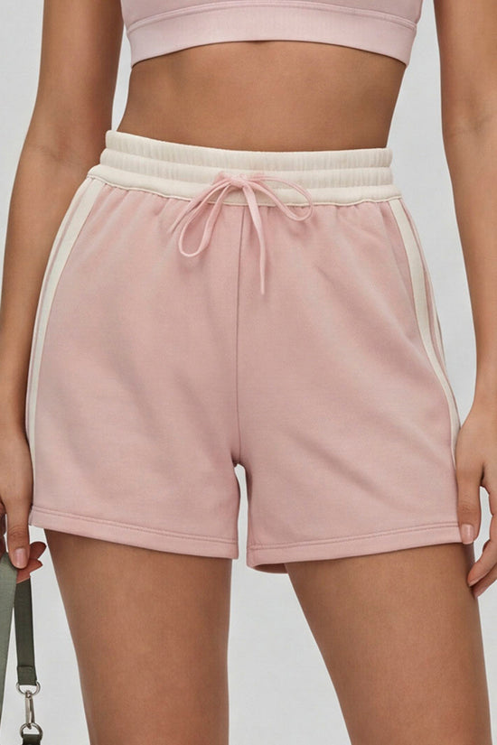 Drawstring Waist Active Shorts