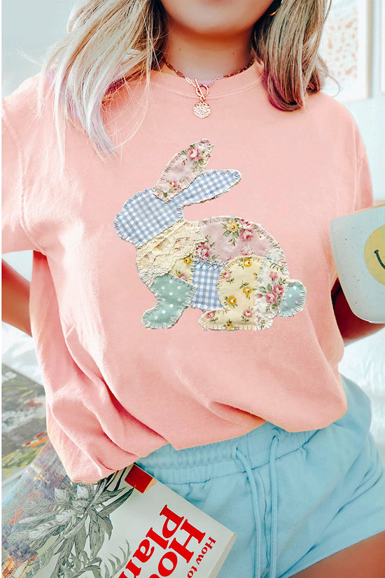 Easter Bunny Patchwork T-Shirt