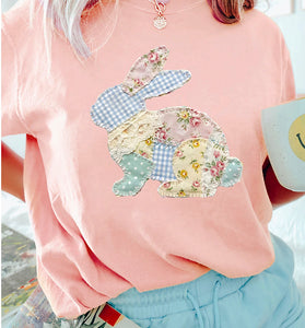 Easter Bunny Patchwork T-Shirt