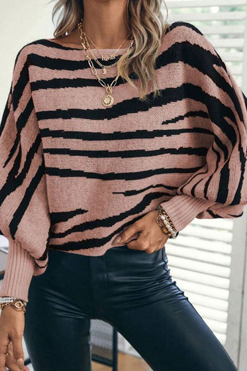 Striped Off-Shoulder Sweater