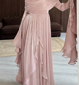 Elegant Draped Wrap Dress