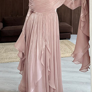 Elegant Draped Wrap Dress