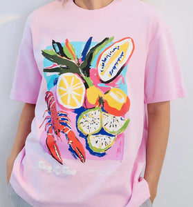 Vibrant Graphic Short Sleeve T-Shirt