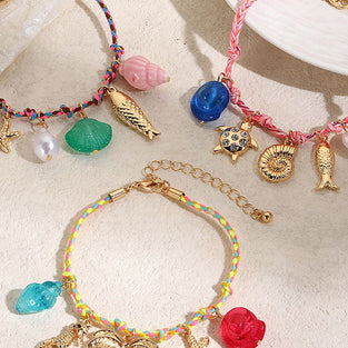 Tropical Charm Beaded Bracelet
