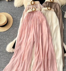 Elegant High-Waisted Wide-Leg Trousers