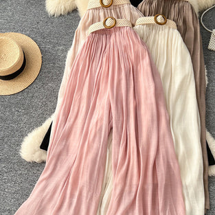 Elegant High-Waisted Wide-Leg Trousers