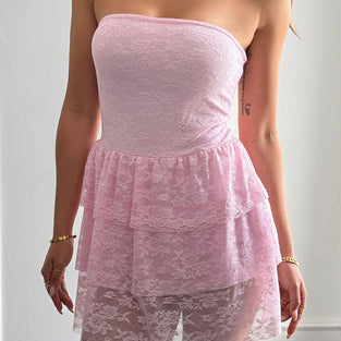 Strapless Peplum Bodycon Dress