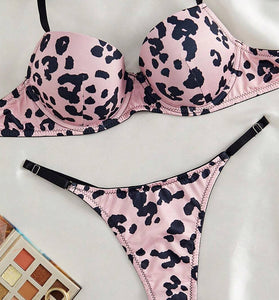 Leopard Print Lingerie Set