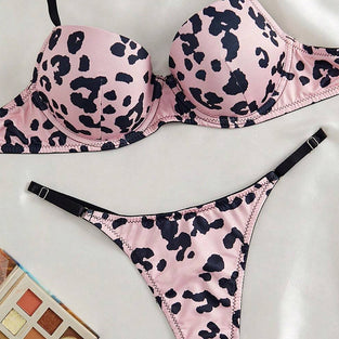 Leopard Print Lingerie Set