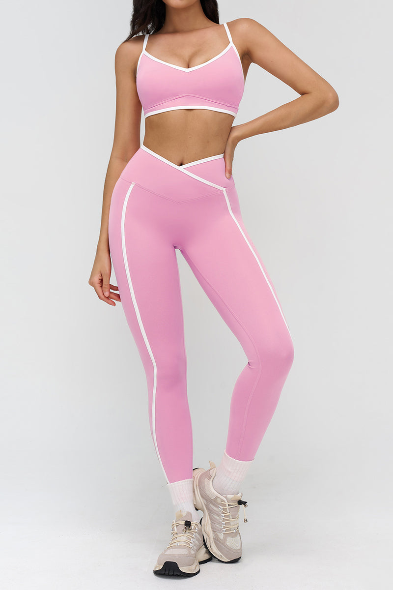Dynamic Workout Set with Contrast Trim