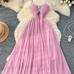 Elegant Flowing Sleeveless Dress